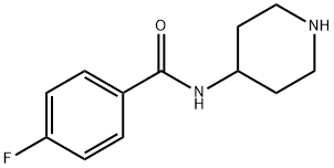 4-FLUORO-N-PIPERIDIN-4-YL-BENZAMIDE Struktur