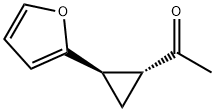 Ethanone, 1-[2-(2-furanyl)cyclopropyl]-, trans- (9CI) Struktur