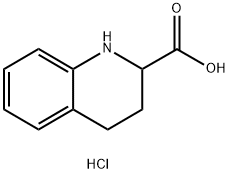 1,2,3,4-tetrahydroquinoline-2-carboxylicacidhydrochloride Struktur