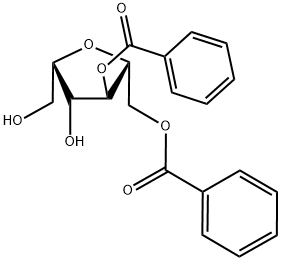 D-Glucitol,2,5-anhydro-,4,6-dibenzoate Struktur