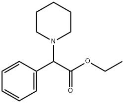 ETHYL 2-PHENYL-2-PIPERIDINOACETATE Struktur