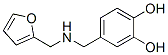 1,2-Benzenediol, 4-[[(2-furanylmethyl)amino]methyl]- (9CI) Struktur