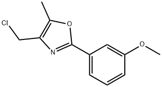 4-(CHLOROMETHYL)-2-(3-METHOXYPHENYL)-5-METHYL-1,3-OXAZOLE Struktur