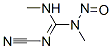 1,3-dimethyl-2-cyano-1-nitrosoguanidine Struktur