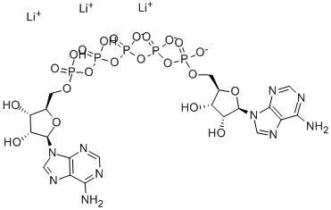 P1,P5-二(腺苷-5')五磷酸三鋰鹽 結(jié)構(gòu)式