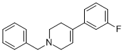 1-BENZYL-4-(3-FLUORO-PHENYL)-1,2,3,6-TETRAHYDRO-PYRIDINE Struktur