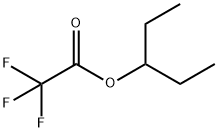 Acetic acid, 2,2,2-trifluoro-, 1-ethylpropyl ester Struktur