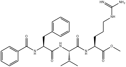 benzoyl-L-phenylalanyl-L-valyl-L-arginine-L-methyl ester Struktur