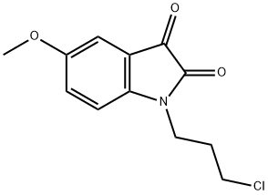 1-(3-CHLORO-PROPYL)-5-METHOXY-1H-INDOLE-2,3-DIONE Struktur