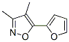 Isoxazole, 5-(2-furanyl)-3,4-dimethyl- (9CI) Struktur