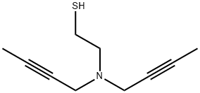 2-(Di(2-butynyl)amino)ethanethiol Struktur