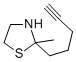 2-Methyl-2-(4-pentenyl)thiazolidne Struktur