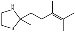 Thiazolidine, 2-(3,4-dimethyl-3-pentenyl)-2-methyl- Struktur