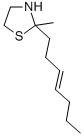 trans-2-(3-Heptenyl)-2-methylthiazolidine Struktur