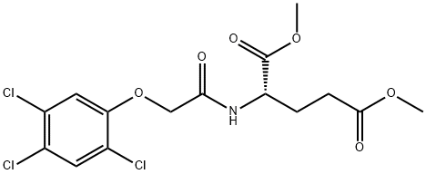 N-[(2,4,5-Trichlorophenoxy)acetyl]-L-glutamic acid dimethyl ester Struktur