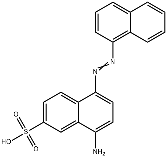 8-amino-5-(naphthylazo)naphthalene-1-sulphonic acid Struktur