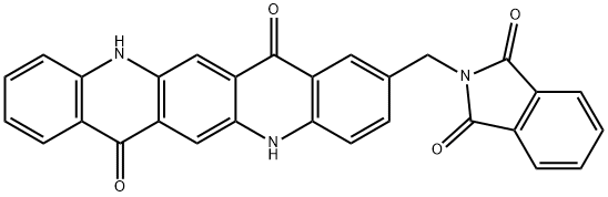 2-[(1,3-dihydro-1,3-dioxo-2H-isoindol-2-yl)methyl]-5,12-dihydroquino[2,3-b]acridine-7,14-dione Struktur