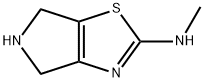 4H-Pyrrolo[3,4-d]thiazol-2-amine,  5,6-dihydro-N-methyl- Struktur