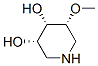 3,4-Piperidinediol,5-methoxy-,[3S-(3alpha,4alpha,5alpha)]-(9CI) Struktur