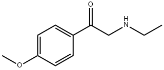 Ethanone, 2-(ethylamino)-1-(4-methoxyphenyl)- (9CI) Struktur