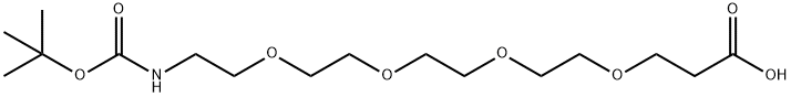 BOC-15-AMINO-4,7,10,13-TETRAOXAPENTADECANOIC ACID Structure