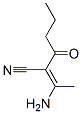 Hexanenitrile,  2-(1-aminoethylidene)-3-oxo- Struktur