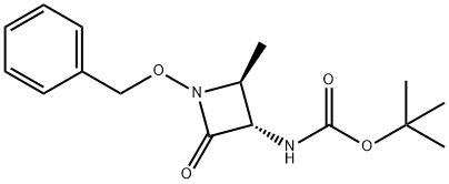 (3S-trans)-3-[(t-Butyloxycarbonyl)aMino]-4-Methyl-2-oxo-1-(phenylMethoxy)azetidine Struktur