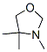 3,4,4-trimethyl oxazolidine Struktur