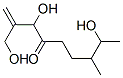 1,3,8-Trihydroxy-7-methyl-2-methylene-4-nonanone Struktur