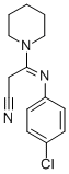 beta-N-Piperidino-beta-(p-chlorophenylimino)propionitrile Struktur