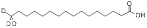 HEXADECANOIC-16,16,16-D3 ACID Struktur