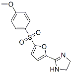 2-[5-(4-methoxyphenyl)sulfonyl-2-furyl]-4,5-dihydro-1H-imidazole Struktur