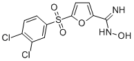 2-Furancarboximidamide, 5-((3,4-dichlorophenyl)sulfonyl)-N-hydroxy- Struktur