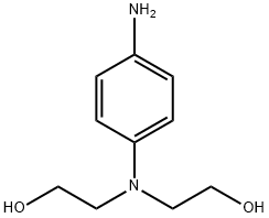 2,2'-(4-aminophenylimino)diethanol  Struktur