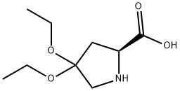 L-Proline, 4,4-diethoxy- (9CI) Struktur