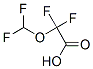 2-difluoromethoxy-2,2-difluoroacetic acid Struktur