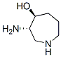 1H-Azepin-4-ol,3-aminohexahydro-,trans-(9CI) Struktur