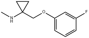 Cyclopropanamine, 1-[(3-fluorophenoxy)methyl]-N-methyl- (9CI) Struktur