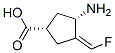 Cyclopentanecarboxylic acid, 3-amino-4-(fluoromethylene)-, (1S,3S,4Z)- (9CI) Struktur