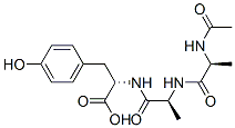 acetyl-alanyl-alanyl-tyrosine Struktur