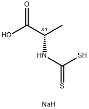 N-[(Sodiothio)carbonothioyl]-L-alanine sodium salt Struktur