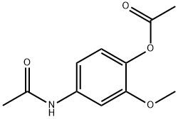 N-[4-(Acetyloxy)-3-methoxyphenyl]-acetamide, 75813-77-3, 結(jié)構(gòu)式