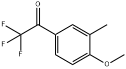 Ethanone, 2,2,2-trifluoro-1-(4-methoxy-3-methylphenyl)- (9CI) Struktur