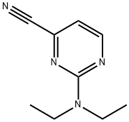 2-(Diethylamino)-4-pyrimidinecarbonitrile Struktur