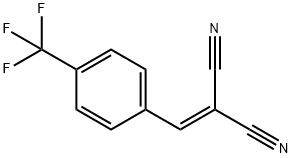 2-(4-TRIFLUOROBENZYLIDENE)-MALONONITRILE Struktur