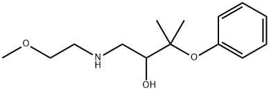 1-[(2-Methoxyethyl)amino]-3-methyl-3-phenoxy-2-butanol Struktur