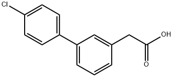 3-BIPHENYL-4'-CHLORO-ACETIC ACID
 Struktur