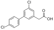 4',5-Dichloro-3-biphenylacetic acid Struktur