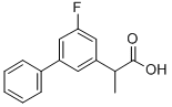 5-Fluoro-alpha-methyl-3-biphenylacetic acid Struktur