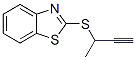 Benzothiazole, 2-[(1-methyl-2-propynyl)thio]- (9CI) Struktur